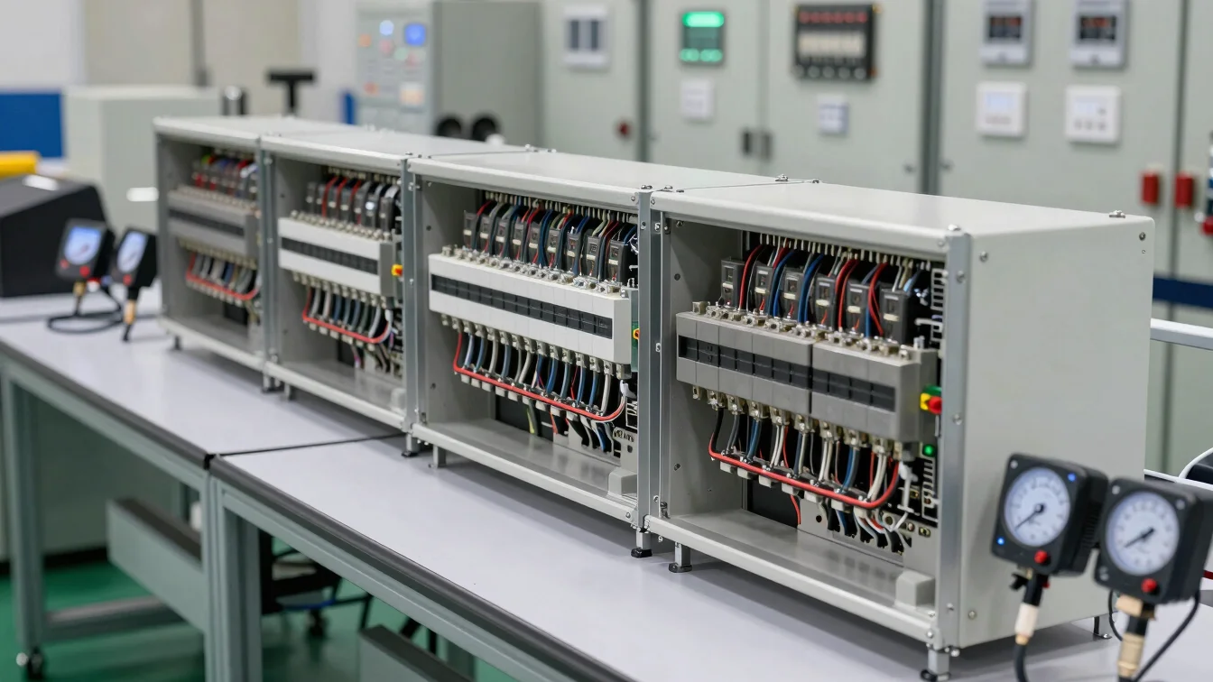 Advanced electrical control panel wiring harness assembly on a cl